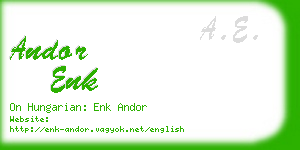andor enk business card